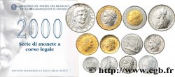 ITALIA Série de 12 Monnaies Girodano Bruno 2000 Rome - R FDC 