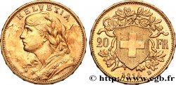 INVESTMENT GOLD 20 Francs  Vreneli   1914 Berne