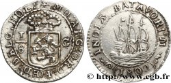 INDES NEERLANDAISES 1/8 Gulden République Batave 1802  TTB+ 