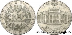 AUTRICHE 100 Schilling 200e anniversaire du Burgtheater de Vienne 1976 