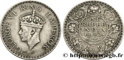 INDIA BRITÁNICA 1 Rupee (Roupie) Georges VI couronné 1940 Bombay