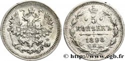 RUSSIE 5 Kopecks aigle bicéphale 1898 Saint-Petersbourg