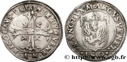 ITALIA - VENEZIA - NICOLO DA PONTE (LXXXVII doge) Scudo à la croix de 140 Soldi ou 7 Lire N.D. Venise MB 