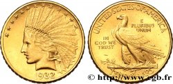 STATI UNITI D AMERICA 10 Dollars or  Indian Head , 2e type 1932 Philadelphie