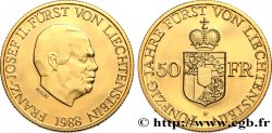 LIECHTENSTEIN - PRINCIPAUTÉ DE LIECHTENSTEIN - FRANÇOIS JOSEPH II 50 Franken 1988  FDC 