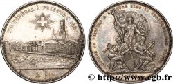 SVIZZERA  5 Francs, monnaie de Tir, Fribourg 1881  SPL 