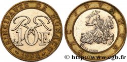 MONACO 10 Francs monogramme de Rainier III / chevalier en armes 1994 Paris