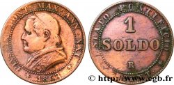 VATICAN ET ÉTATS PONTIFICAUX 1 Soldo an XXI buste large 1867 Rome