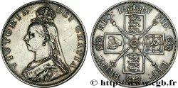 GRANDE BRETAGNE - VICTORIA Double Florin
 1887  TTB+ 