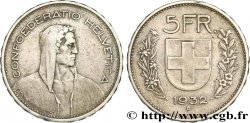 SVIZZERA  5 Francs Berger des Alpes 1932 Berne