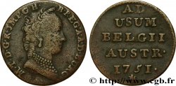 BELGIQUE - PAYS-BAS AUTRICHIENS 1 Liard Marie-Thérèse 1751 Bruges