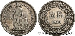 SCHWEIZ 2 Francs Helvetia 1913 Berne - B