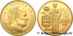 MONACO - FÜRSTENTUM MONACO - RAINIER III. Essai de 20 Centimes  1962 Paris