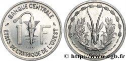 STATI DI L  AFRICA DE L  OVEST Essai de 1 Franc masque / antilope 1961 Paris