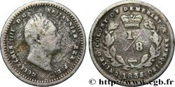 ESSEQUIBO ET DÉMÉRARA 1/8 Guilder Guillaume IV  (1835/2) 1809  TB 
