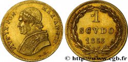 VATICAN ET ÉTATS PONTIFICAUX 1 scudo Pie IX 1853 Rome SUP+ 