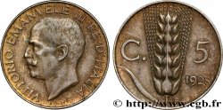 ITALIA 5 Centesimi  Victor Emmanuel III 1928 Rome