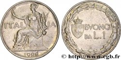 ITALIA 1 Lira (Buono da L.1) Italie assise 1922 Rome - R