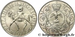 VEREINIGTEN KÖNIGREICH 25 New Pence jubilé d’argent d’Elisabeth II 1977 