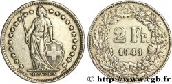 SWITZERLAND 2 Francs Helvetia 1941 Berne - B