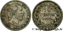 PAYS-BAS 10 Cents Guillaume III 1882 Utrecht TTB 