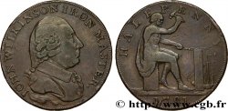 ROYAUME-UNI (TOKENS) 1/2 Penny John Wilkinson (Warwickshire) maître de Forge 1791 