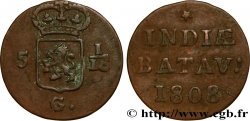 INDIE OLANDESI 5 1/16 Gulden (1 Duit) 1808 Enkhuizen