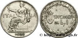 ITALY 1 Lira (Buono da L.1) Italie assise 1922 Rome - R