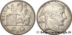 BELGIQUE 20 Francs Mercure, légende flamande 1949 