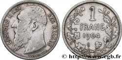 BELGIQUE 1 Franc Léopold II légende française
 1904 
