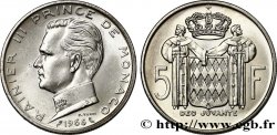 MONACO 5 Francs Prince Rainier III 1966 Paris