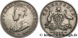 AUSTRALIEN 3 Pence Georges V 1935 