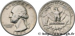 ÉTATS-UNIS D AMÉRIQUE 1/4 Dollar Georges Washington 1953 Denver