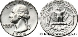 ÉTATS-UNIS D&nbsp;AMÉRIQUE 1/4 Dollar Georges Washington 1964 Denver