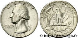 ÉTATS-UNIS D AMÉRIQUE 1/4 Dollar Georges Washington 1963 Philadelphie