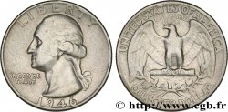 ÉTATS-UNIS D AMÉRIQUE 1/4 Dollar Georges Washington 1946 Philadelphie