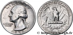 ÉTATS-UNIS D AMÉRIQUE 1/4 Dollar Georges Washington 1950 Philadelphie