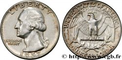 ÉTATS-UNIS D AMÉRIQUE 1/4 Dollar Georges Washington 1957 Philadelphie