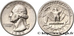 UNITED STATES OF AMERICA 1/4 Dollar Georges Washington 1952 Denver - D