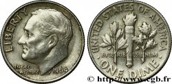 ÉTATS-UNIS D AMÉRIQUE 1 Dime (10 Cents) Roosevelt 1964 Philadelphie