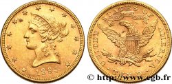 GOLD, PALLADIUM & PLATINUM INVESTMENT 10 Dollars or &nbsp;Liberty&nbsp; 1894 Philadelphie AU 