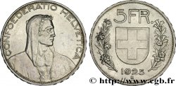 SUISSE 5 Francs berger 1925 Berne SUP 