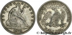 ÉTATS-UNIS D AMÉRIQUE 1/2 Dollar “Seated Liberty” 1870 Philadelphie