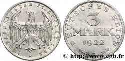 ALLEMAGNE 3 Mark Jour de la Constitution 1922 Berlin