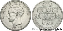 BELGIUM 50 Francs Léopold III légende Belgie-Belgique tranche position A 1939 
