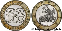 MONACO 10 Francs monogramme de Rainier III / chevalier en armes 1993 Paris