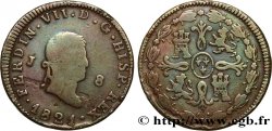 ESPAGNE 8 Maravedis Ferdinand VII 1821 Jubia