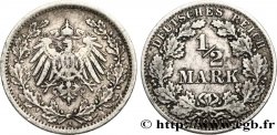 GERMANY 1/2 Mark Empire aigle impérial 1907 Berlin XF 