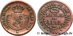 SPANIEN 1/10 (Décimo) Real Isabelle II  1852 Ségovie