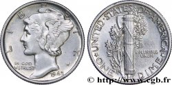 UNITED STATES OF AMERICA 1 Dime Mercury 1942 Philadelphie